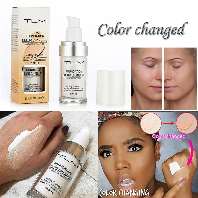 

2019 New Colour Changing Feup Baseoundation Mak Nude Face Liquid Cover Concealer Longlasting Makeup Gift sombras Skin Care