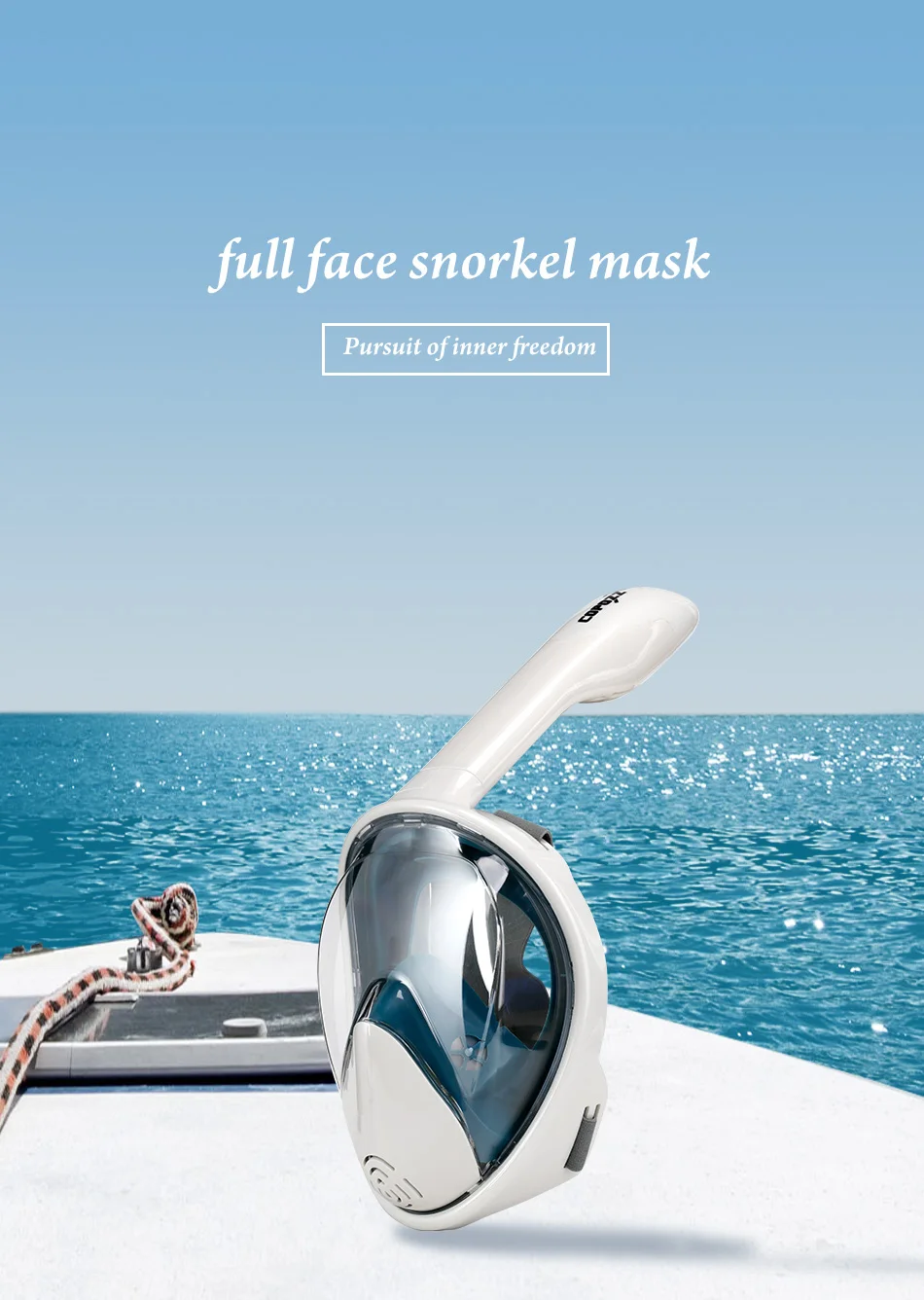 COPOZZ маска для подводного плавания, для всего лица, анти-туман, подводная трубка, набор, маска для плавания, для камеры Gopro, для мужчин, женщин, детей
