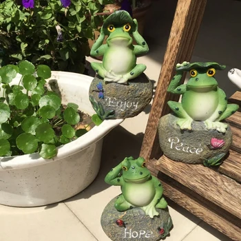 

Hot Sale Garden Frog Toad Resin Statue Figurine Home Decor Sculpture