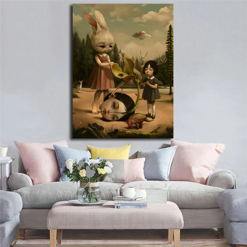 

Strange And Surreal By Roby Dwi Antono Canvas Painting Print Bedroom Home Decor Modern Wall Art Oil Painting Poster Framework HD