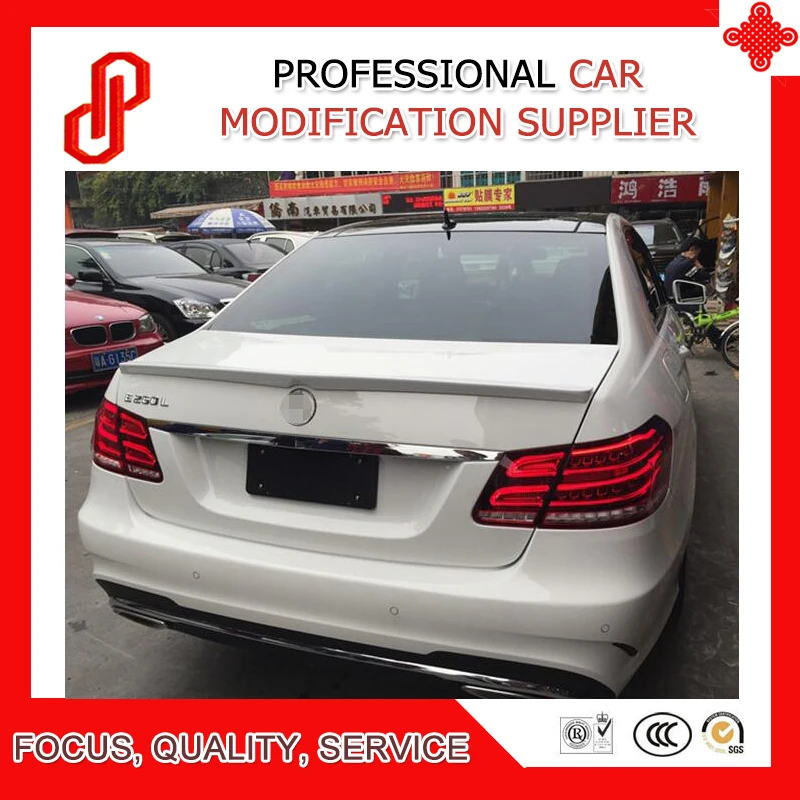 

ABS Material Car Rear Wing Black white Primer Color Rear lip Spoiler For W212 E320L E260L E300L E63 Spoiler 2008-2015