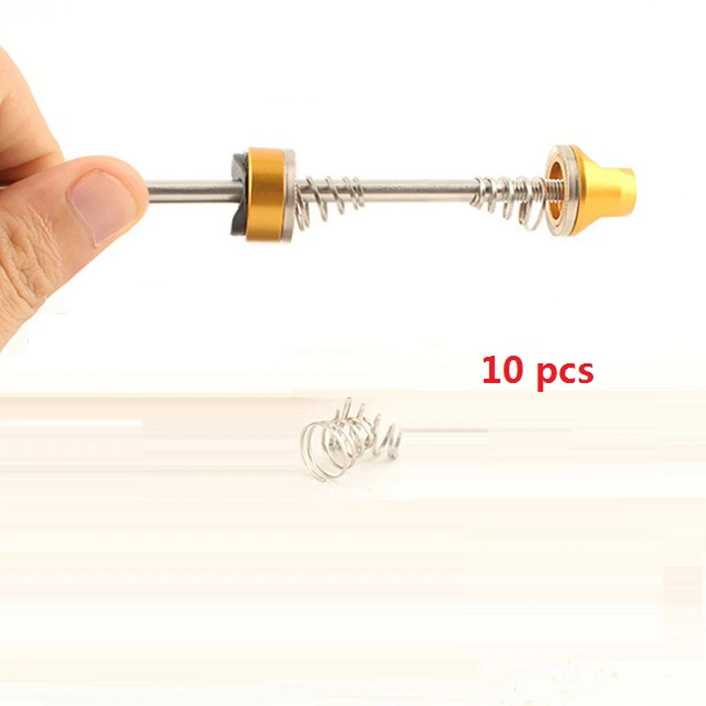 10pcs Bike Quick Release Spring Rear Wheel Skewer Hubs Replacement Parts Component for Mountain Bike Bicycle Front Rear Parts