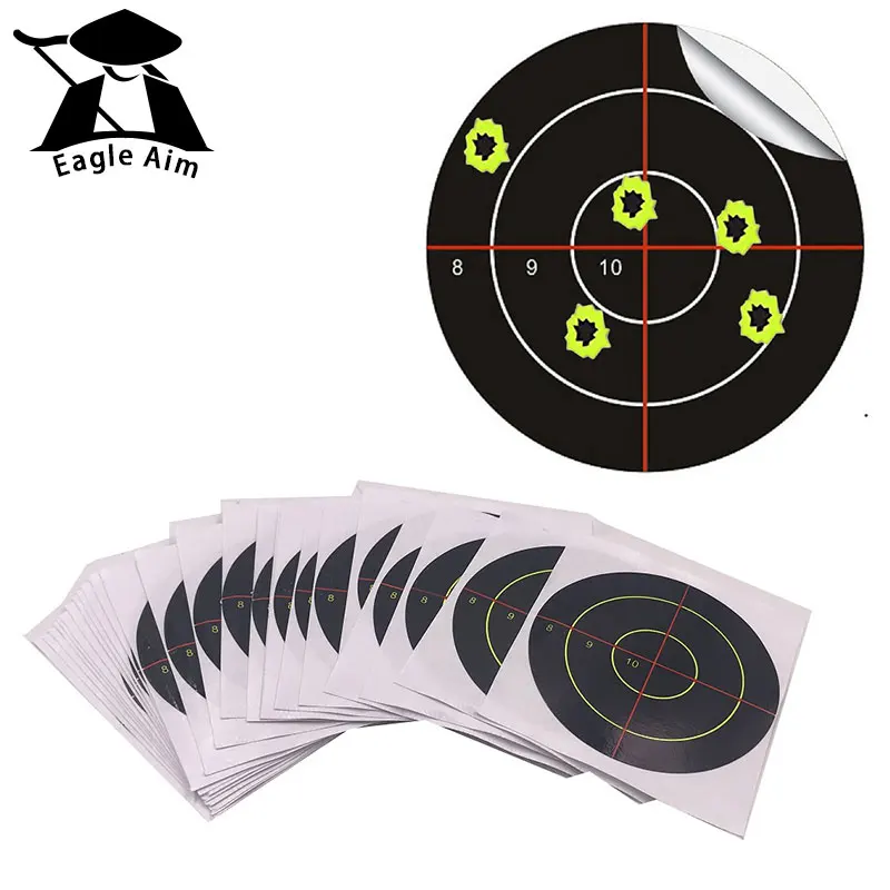 

Hunting Shooting Paintball Target 100 Pcs/Lot Splatter Blossom Target Stickers, Pattern 8910 Cross