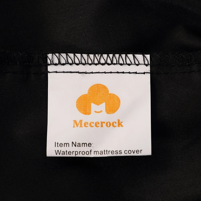 MECEROCK Solid Waterproof Mattress Protector with Elastic Band Sanding Breathable Bed Mattress Cove