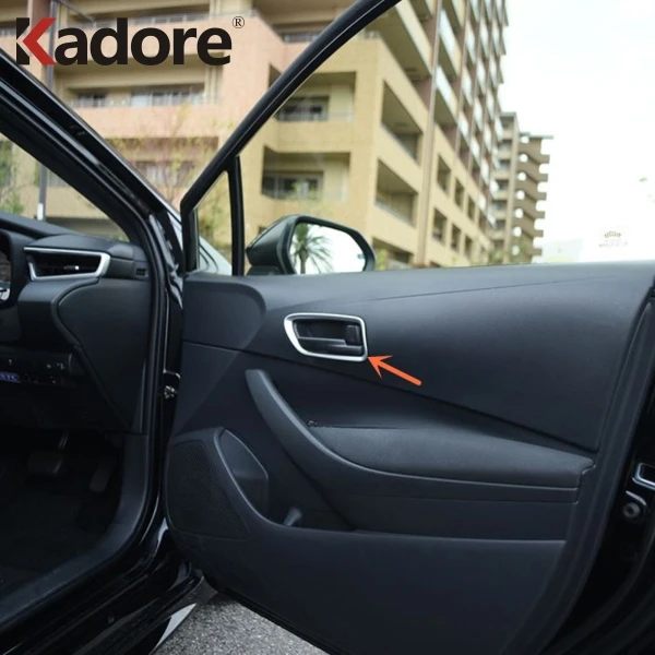 

For Toyota Corolla 2019 Hatchback Car Styling ABS Matte Interior Door Handle Cover Trims Protection Sticker Accessories