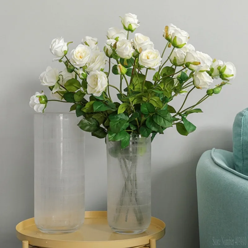 7 Heads Duola Rose branch Artificial flowers for Home Wedding road arch Decoration mariage Floral rose artificielle silk flores 7 Heads Duola Rose branch Artificial flowers for Home Wedding road arch Decoration mariage Floral rose artificielle silk flores