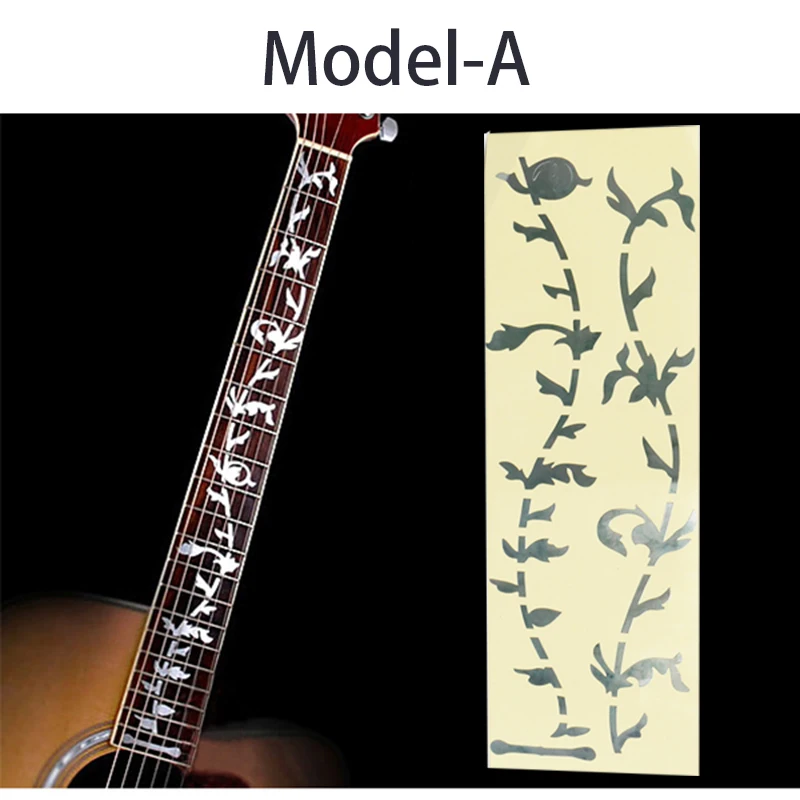 Hispetech Дерево жизни оболочки инкрустация Finger Plate Выгравированная наклейка s Дека для гитары стикер художественный дизайн украшения аксессуары для гитары