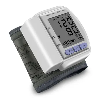 

Wrist blood pressure monitor Memory digital sphygmomanometer Pulse Rate LCD automatic blood pressure meter ABS Health Care