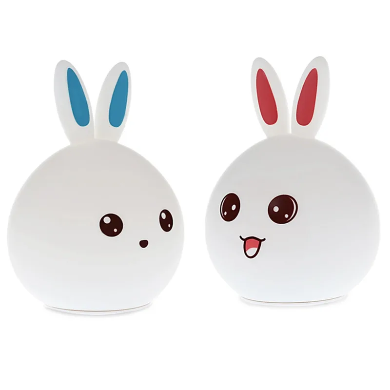 

Silicone Sensor Light LED RGB Silicone Night Light 7 Color Changing Mini Baby Bedside Lamp Sleep Atmosphere Light Christmas Gift