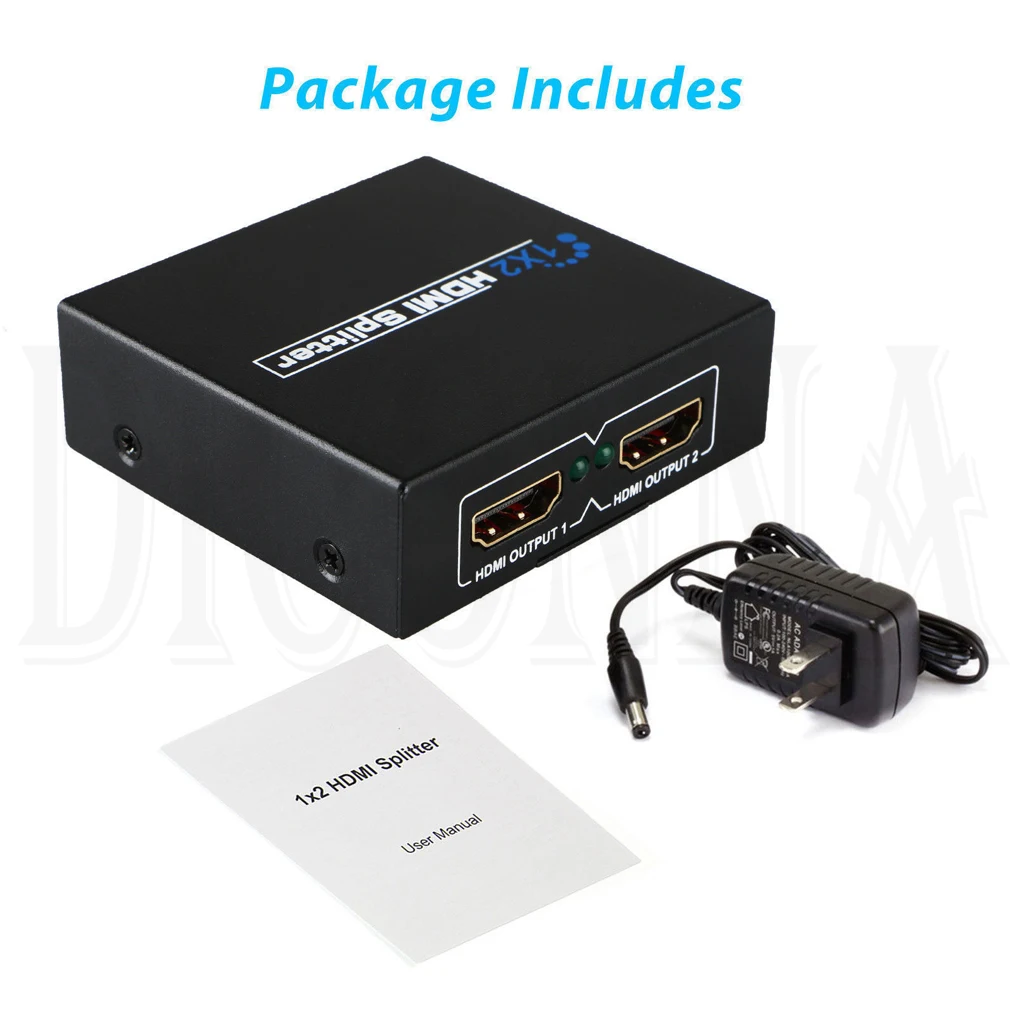 HD Full HDMI 1X2 Splitter ретранслятор усилители домашние 3D 1080 P 4 к переключатель коробка 1 в 2 из