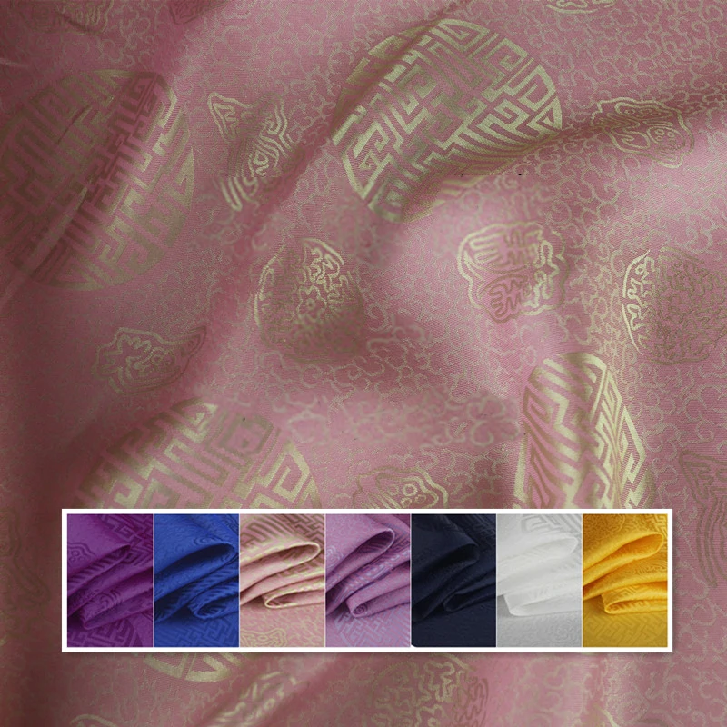 100 см* 114 см Китайская традиционная жаккардовая парча шелковая хлопковая ткань Шармез