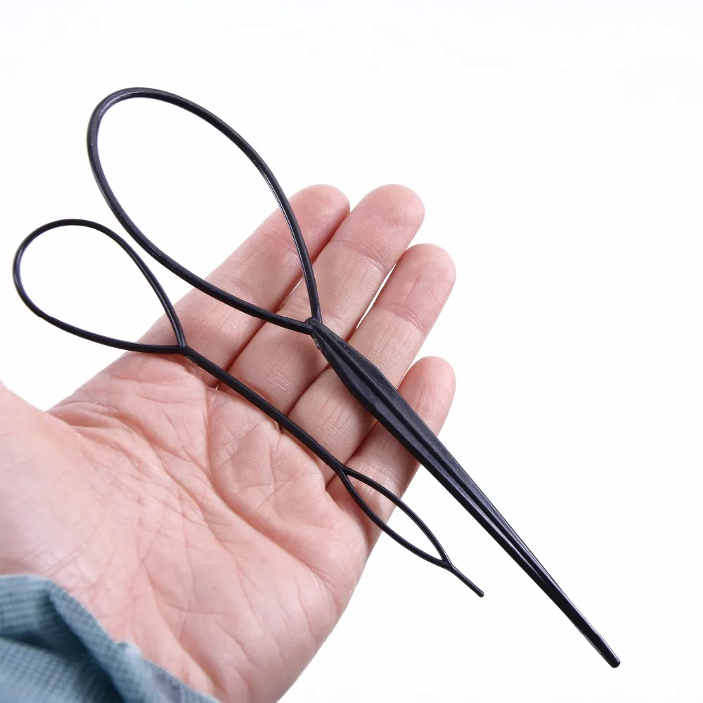 2pcs/set Pull Hair Needle Ponytail Hair Braider Creator Loop Styling Tail Clip Hair Braid Maker Styling DIY Tools 2pcs/set Pull Hair Needle Ponytail Hair Braider Creator Loop Styling Tail Clip Hair Braid Maker Styling DIY Tools