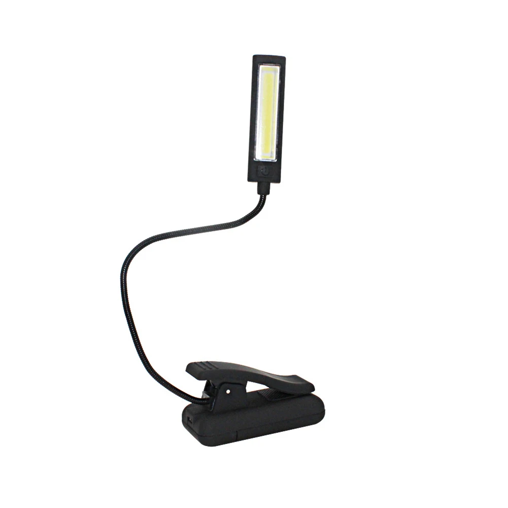 

Home Adjustable Arm Flexible Living Room 2Modes Book Reading COB Table Lamp LED Light Battery Operated Desk Clip On Eyeshield