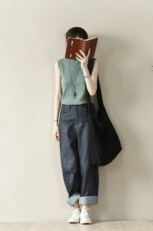 

LRCP Spring Autumn Women Straight Casual Loose Trousers