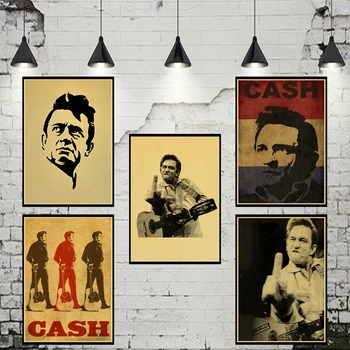 Johnny Cash Retro Poster