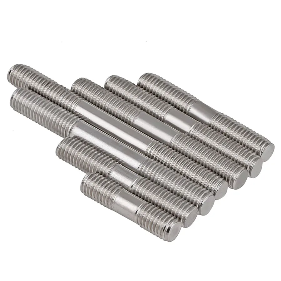 

1-5Pcs M6 M8 M10 M12 Metric Standard 316 Stainless Steel Stud Bolts Screw Rod Tooth Stick Double Head Stud Srod Bolt