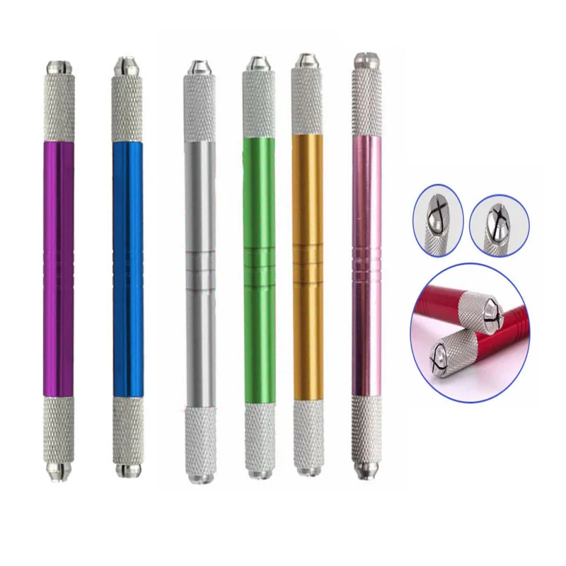 

2 Head Pen Microblading Pen microblading Pen-Professional Tebori Eyebrow Tattoo Pen Permanent Makeup Gun