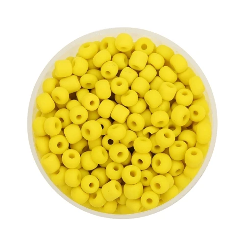 500 шт./лот матовые маленькие 4 мм стеклянные бусины Miyuki Seedbeads дешевый ювелирный материал для изготовления ожерелья ювелирных изделий - Цвет: yellow