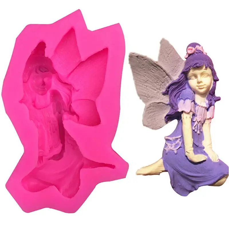 1 Pc Fairy Princess Silicone Cake Mold 3D Sugarcraft Fondant Candy Chocolate Soap Birthday Decorating Tools | Дом и сад