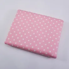 Принт "Горошек" хлопок саржевый младенец, ткань хлопок Лоскутная Ткань для DIY шитье стеганое жир четверти материал для малышей и кукол