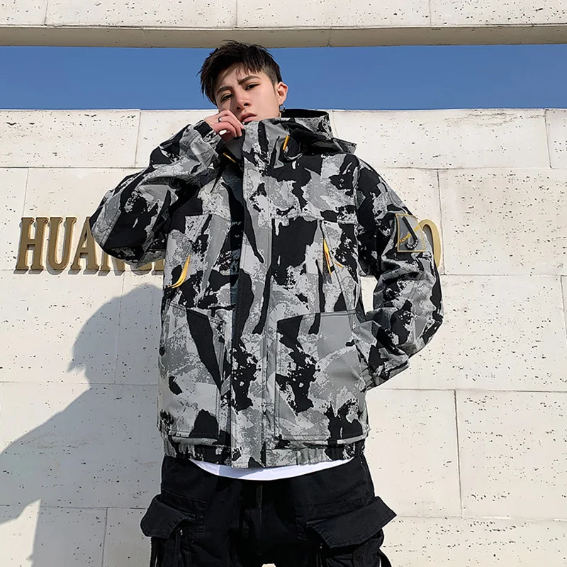 2019 Spring New Camouflage Bomber Jacket Men Streetwear Casual Hooded Windbreaker Mens Jacket Coat 2019 Spring New Camouflage Bomber Jacket Men Streetwear Casual Hooded Windbreaker Mens Jacket Coat