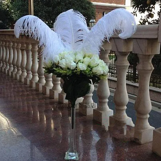 ChengBright 100 шт./лот натуральный белый страусиные перья для поделок 15-75 см карнавальные костюмы вечерние украшения для дома и свадьбы Шлейфы