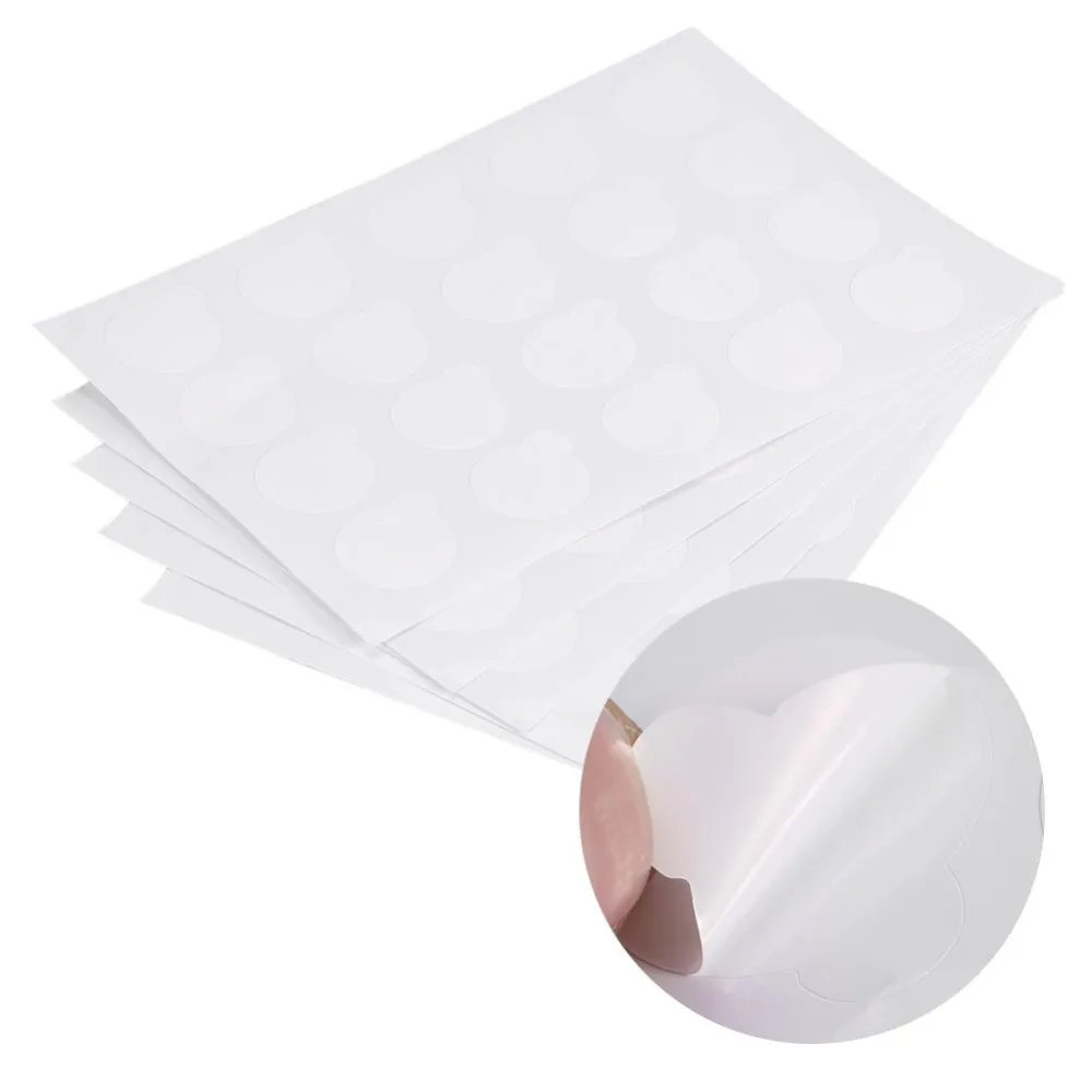

100pcs Disposable Eyelash Glue Holder Pallet Paper Eyelash Extension Paper Sticker Pads Stand On Eyelash Patches Glue Holder Pad
