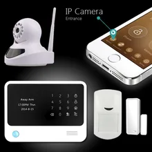 Chuangkesafe Sistema de Alarma de Seguridad Con Wifi/GSM/GPRS, IOS Android APP Control WiFi de Casa Inteligente Sistema de Alarma alarma Con la Cámara IP
