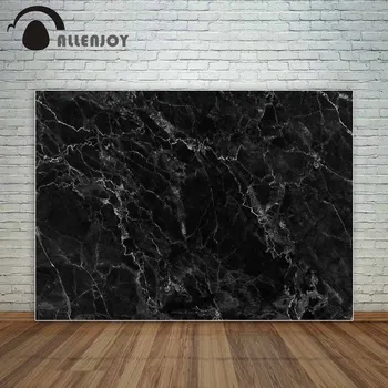 

Allenjoy Black Marble with Gray Natural Pattern Party Decoration Wedding Background photocall decorations for home fund