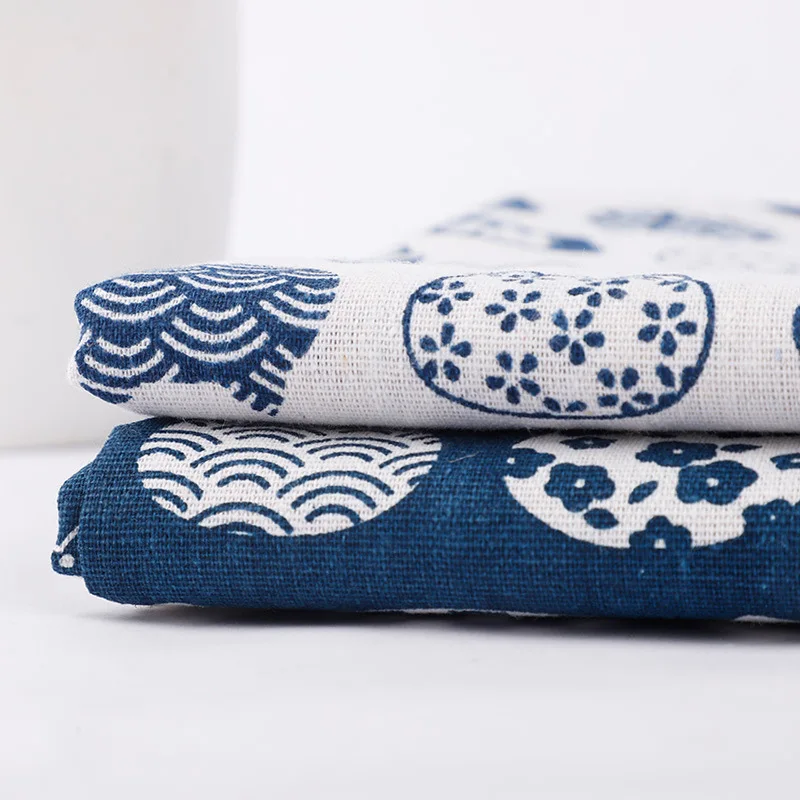 

rough Linen Polyester fabric printed for sewing storage bag cat fabric decorations for home W300022-1