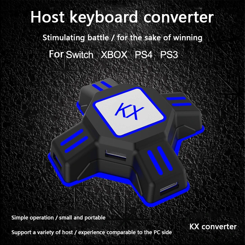 Адаптер для игровых контроллеров KX USB конвертер видеоигр клавиатуры мыши
