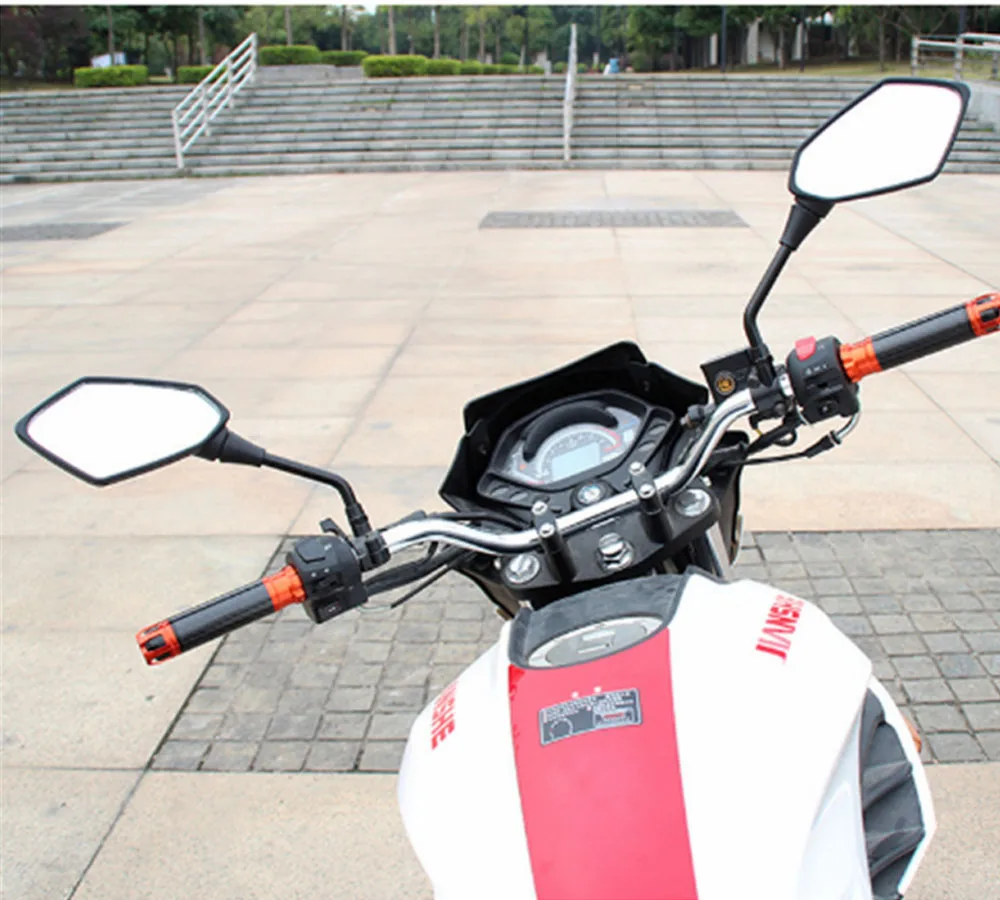 Универсальный 10 мм moto rcycle зеркало заднего вида скутер аксессуары retroviseur moto для yamaha fz16 suzuki bandit 400 gs500