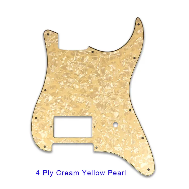 Pleroo на заказ гитарные Запчасти-для США/Мексики 11 отверстий Strat spec Blank Pickguard с мостом PAF Humbucker Scratch Plate