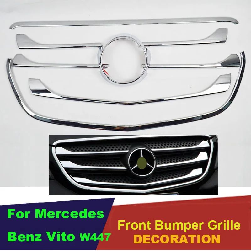 Buy ABS Chrome Car Front Grill Grille Decorative Cover