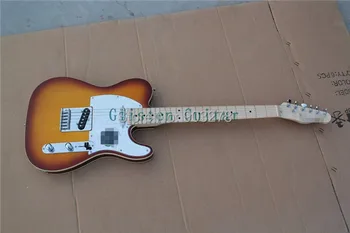 

100% New Arrival sunburst Electric Guitar with body binding t35