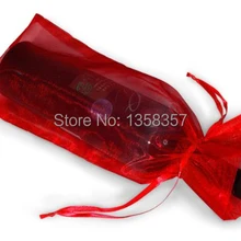 100 шт, прямые поставки от производителя, Сумка из органзы на шнурке, 13*32 см, сумки для ювелирных изделий,, для свадебного подарка, сумка для хранения и упаковки вина