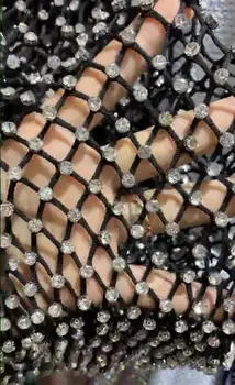 

David-6.105 fashionable sequins tulle embroidery french net lace fabric for party dress