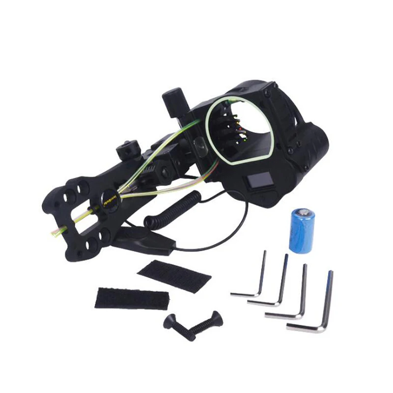 US $302.90 Archery Rangefinder Fiveneedle Aiming Outdoor Hunting ShootingCrossbow Sight Target Scope Bow Accessories