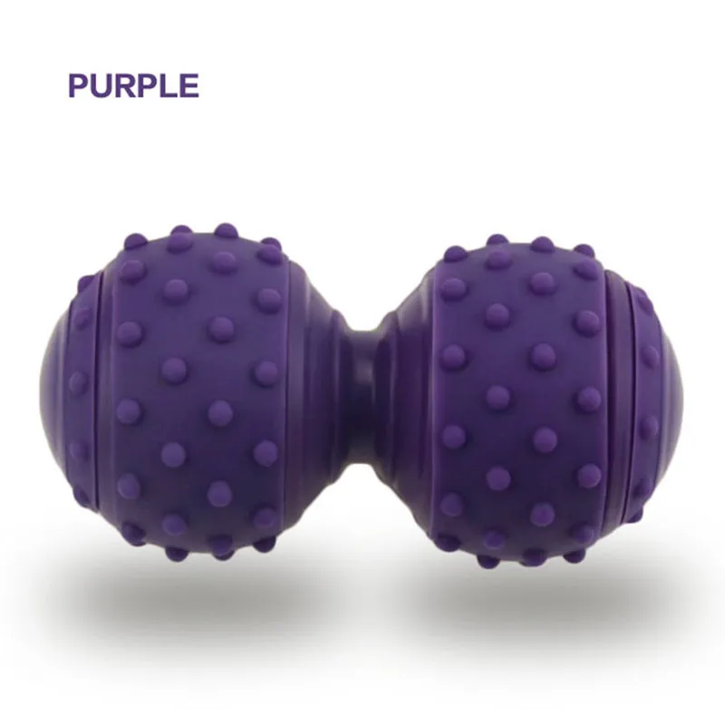 Myofascial релиз фитнес-мяч для массажа фасции массажер роликовый Пилатес Йога Лакросс мяч упражнения триггер терапевтическая, для мышц рельеф - Цвет: Фиолетовый