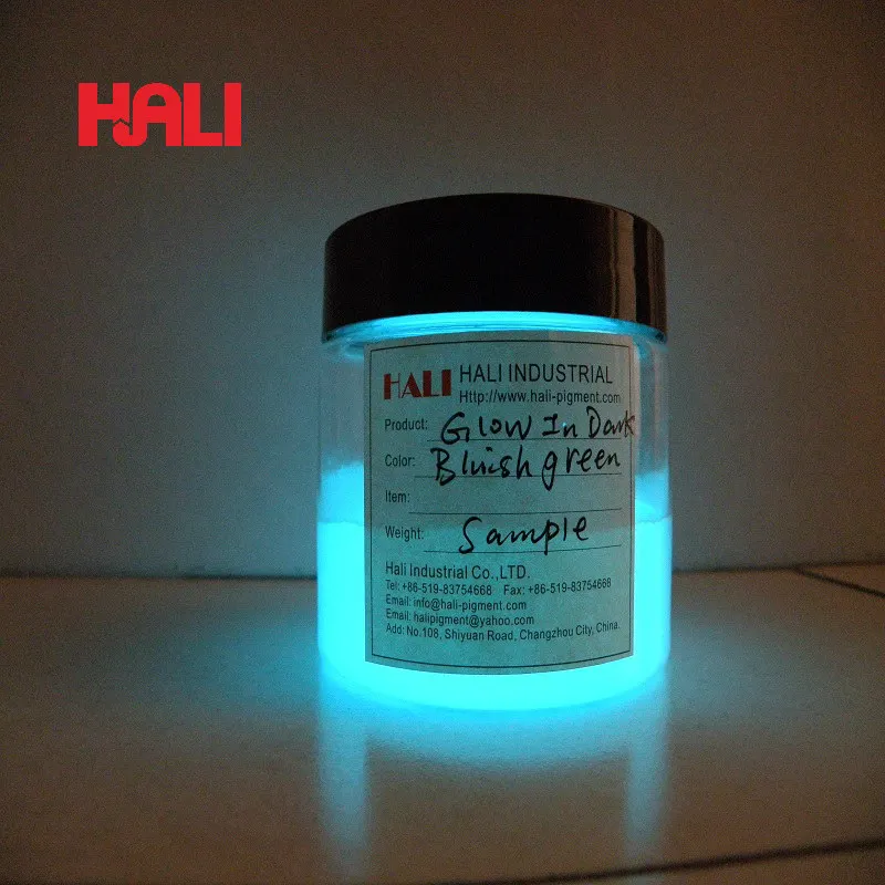 

luminescent pigment powder, photoluminescent pigment, glow in dark pigment,nail glow powder,color: bluish-green,item:HLD-580...
