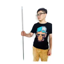 1pcs 120CM length Appearing Cane silver cudgel metal magic tricks for professional magician stage street close up illusion