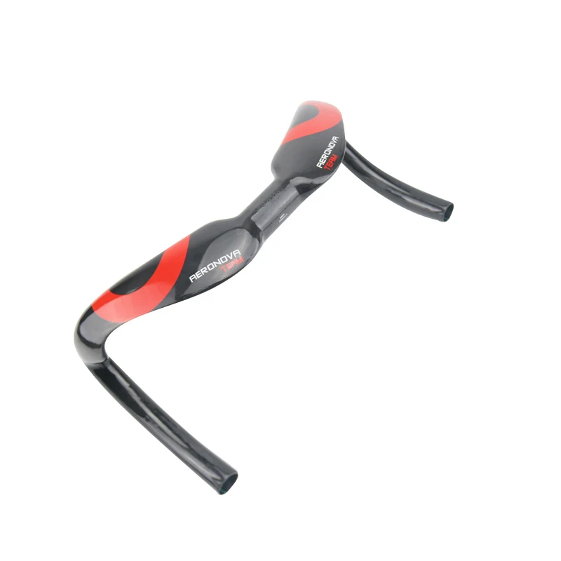AERONOVA Carbon Handlebar Track Bar Sprinter Drop Bar UD Glossy 31.8mm 375385mm  Racing Hectic Bars Track Competition (1)