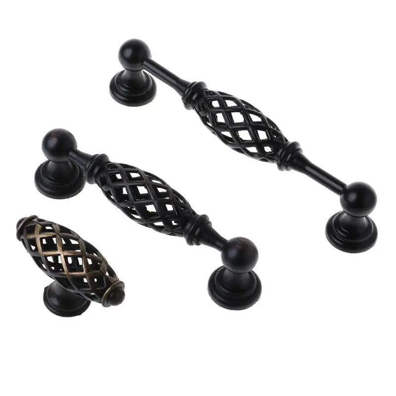 Vintage Drawer Handle Wardrobe Pull Closet Cabinet Handles Birdcage Knobs Antique Furniture