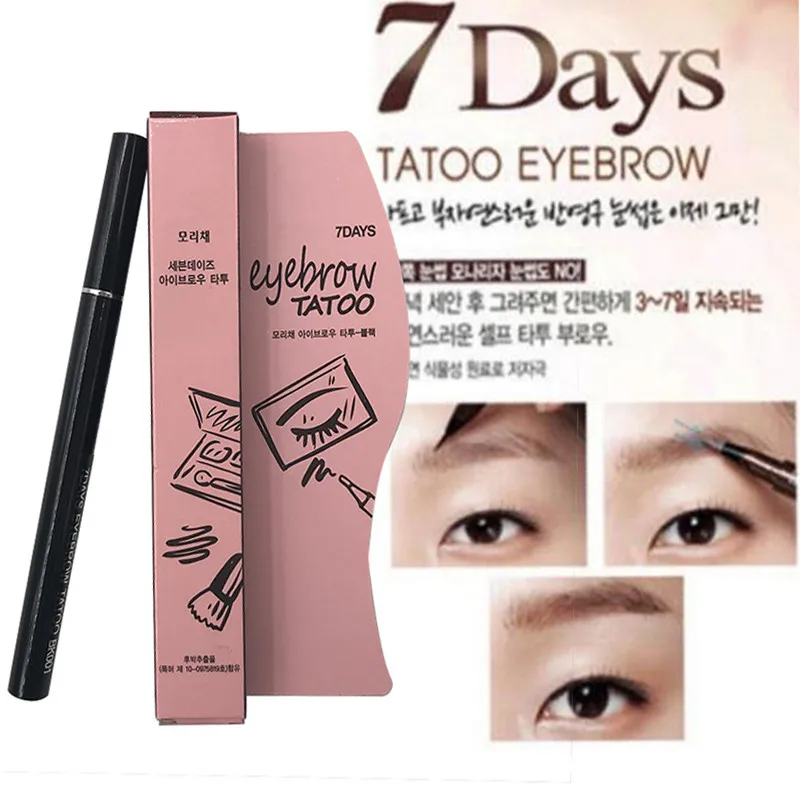 

New Waterproof Eyebrow Pencil Enhancers Women Makeup Product Brown 7 Days Eye Brow Eyebrow Tattoo Pen Liner Makeup Tools