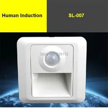 2 шт./партия, 0,6 Вт, ИК-реакция, светодиодная лампа для лестниц, настенный светильник, 3 года гарантии, SL-007