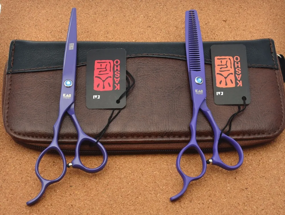 

Left Hander Hairdressing Scissors 743# 5.5'' 16cm TOP GRADE Kasho JP 440C Barbers Cutting Scissors Thinning Shears Hair Scissors