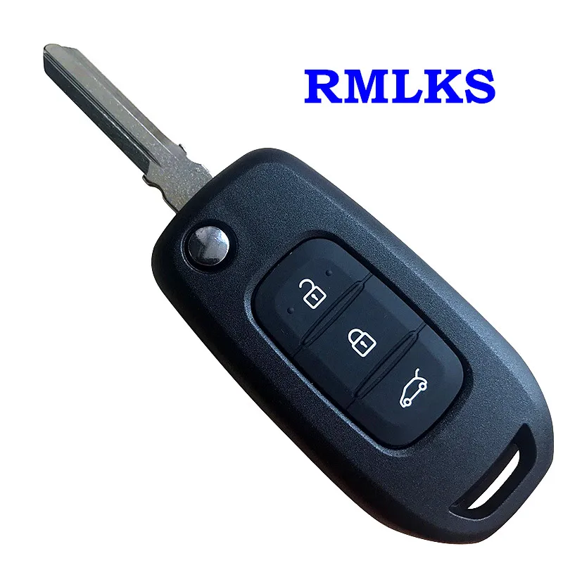 Новая Замена дистанционного ключа автомобиля складной откидная оболочка ключа дистанционного управления чехол Fob 3 кнопки для Renault Kadjar Koleos
