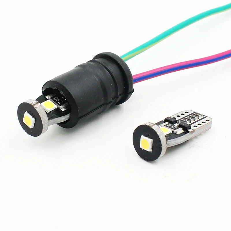 T10 светодиодный Белый 3SMD 5050 Светодиодный светильник для автомобиля W5w 194 168 CANBUS