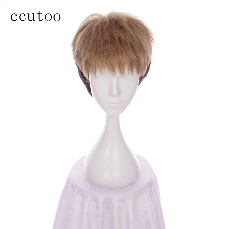 

ccutoo 30cm Attack on Titan Jean Kirstein Shingeki no Kyojin Cosplay Wig Brown Ombre Short Synthetic Hair Heat Resistance Fiber