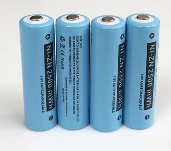 

US 4-10PCS Ni-Zn 1.6V AA rechargeable battery 2500mwh NiZn Ni zn cell for camera toys replacement 1.2v ni-mh ni-cd batteries
